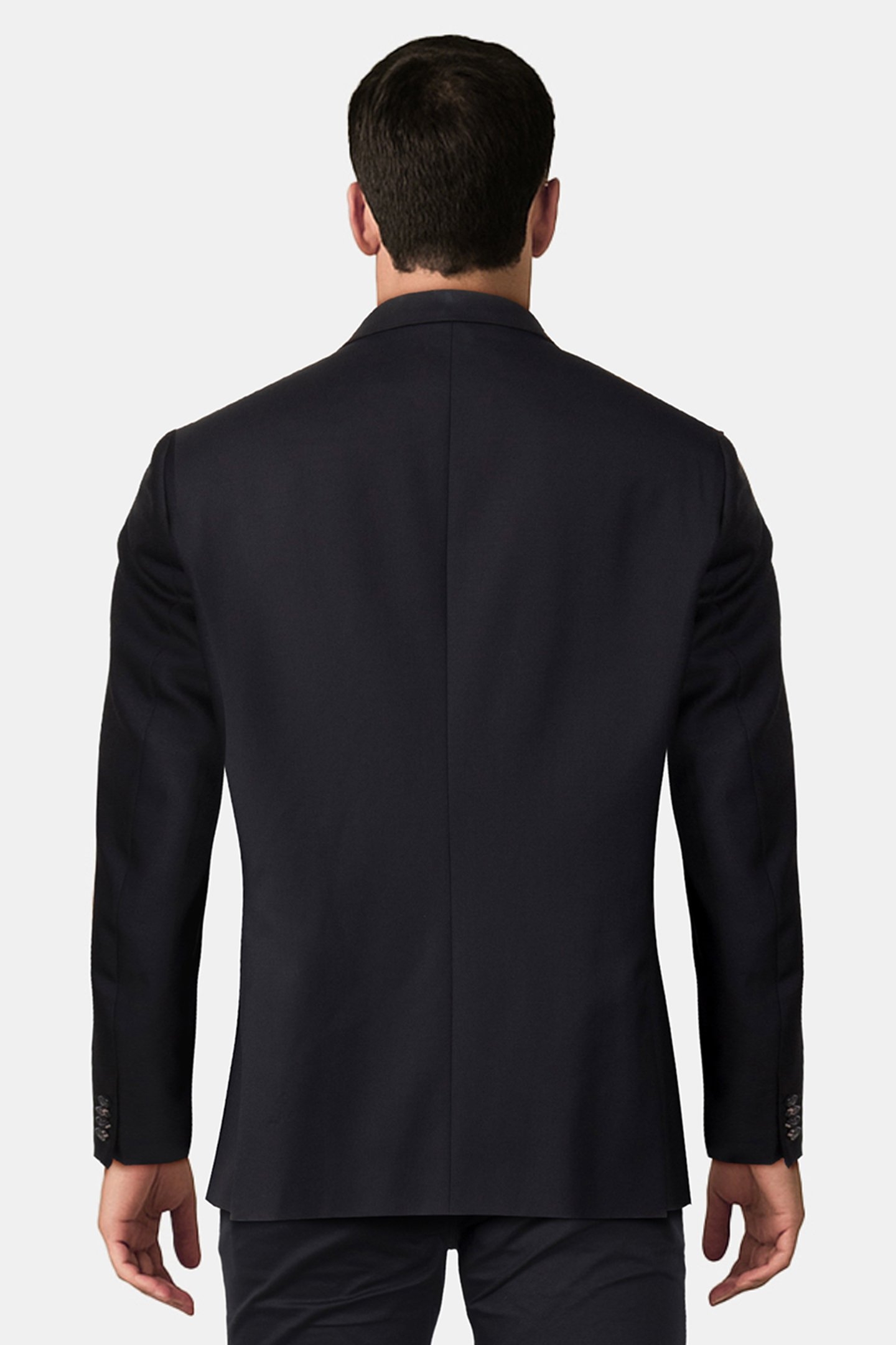 GENTS TAILORED FIT 2 BUTTON JACKET BLACK 2