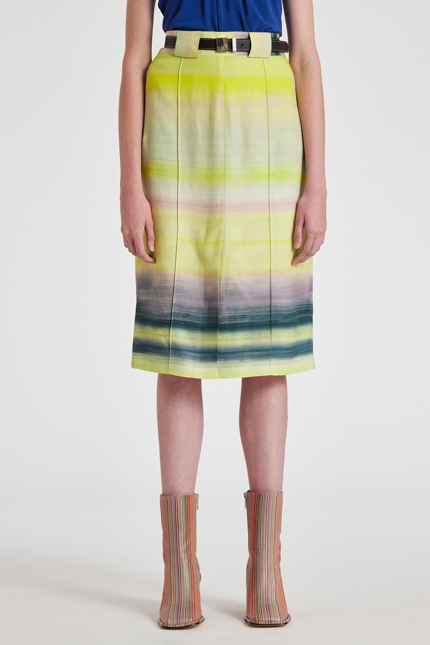 WOMENS SKIRT ACID YELLOW 1