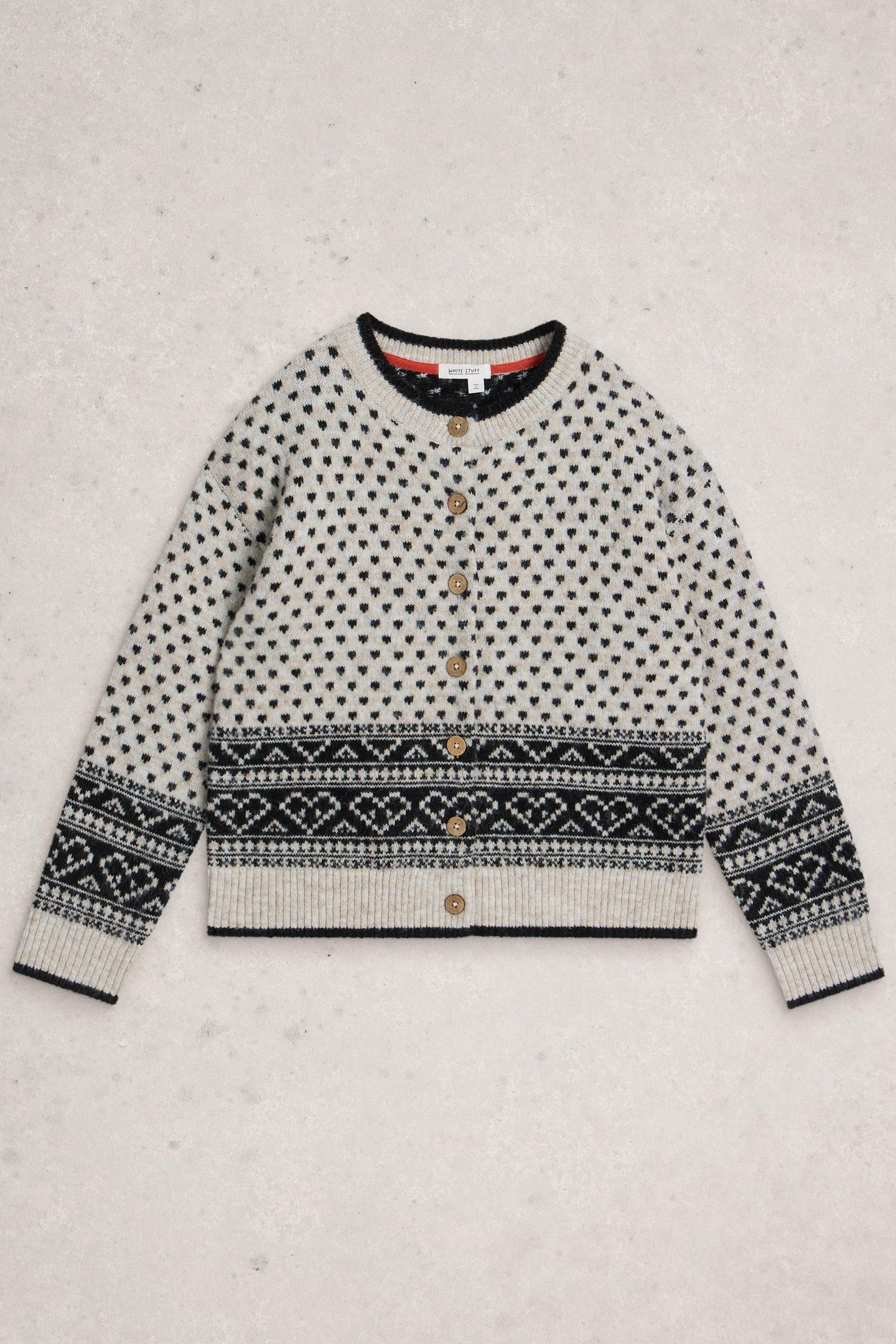 HOLLY HEART CARDI IVORY MULTI 3