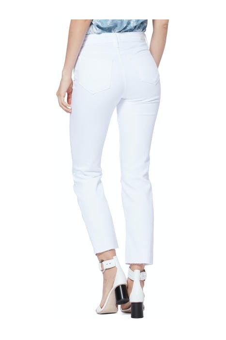 NOELLA STRAIGHT RAW HEM BRILLIANT WHITE DESTRUCTED 3