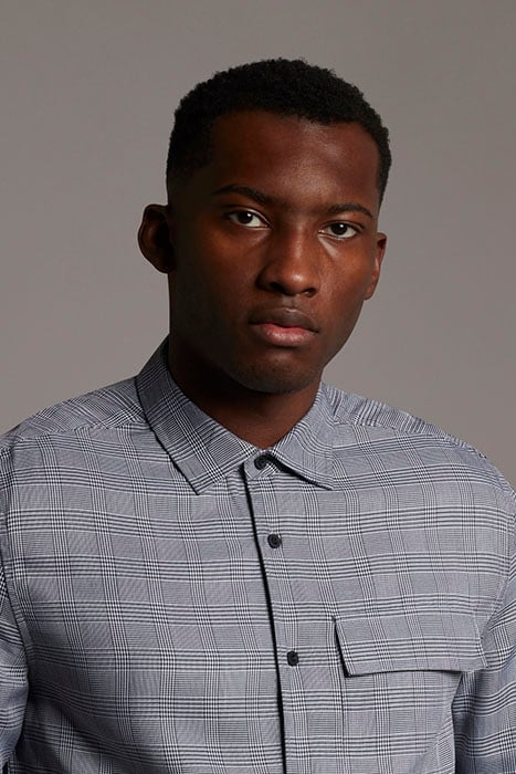 BLACK EAGLE POCKET SHIRT JET BLACK/ WHITE 4