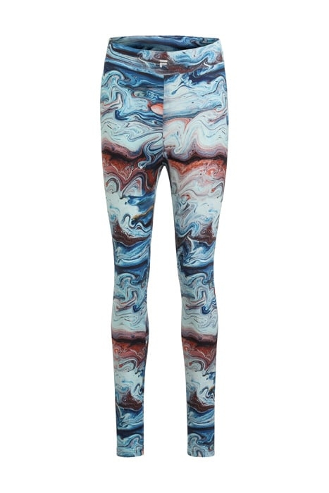 CAZIN AOP HIGH WAIST LEGGINGS BLUE ACRYLIC POURING AOP 1