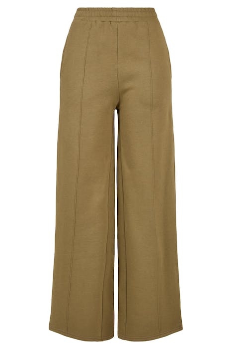 LADIES STRAIGHT PIN TUCK SWEAT PANTS TINIOLIVE 1