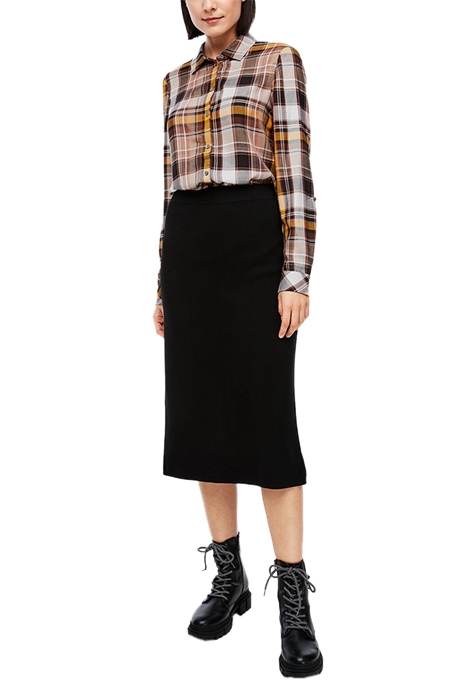 blouse brown check 4