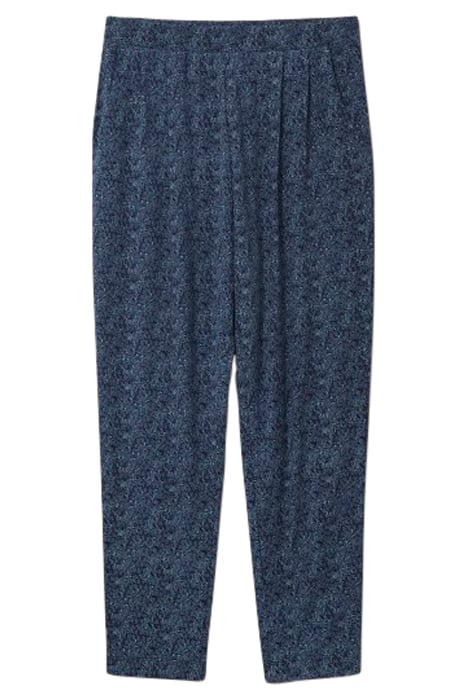 MAISON ECO VERO JERSEY TROUSER NAVY MULTI 1