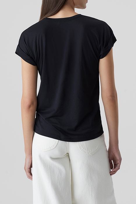T-SHIRT SOFT V BLACK 2