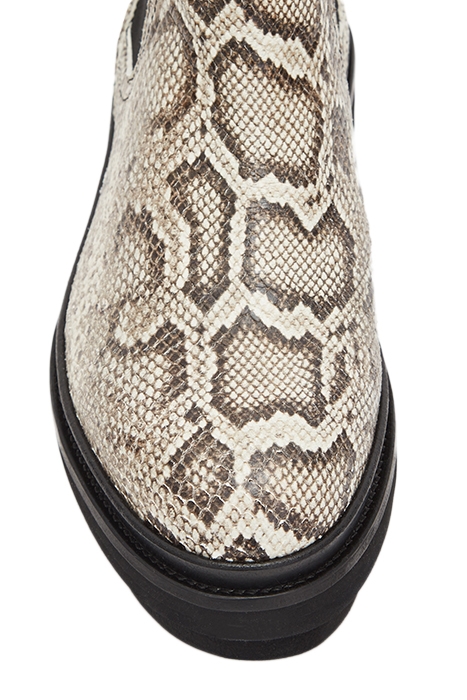 BEA SNAKE BOOT TAUPE GREY 6