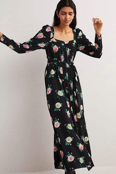 SQUARE NECK MAXI DRESS BLK 3