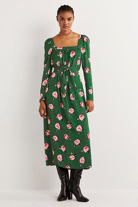 SQUARE NECK MAXI DRESS GRN 3