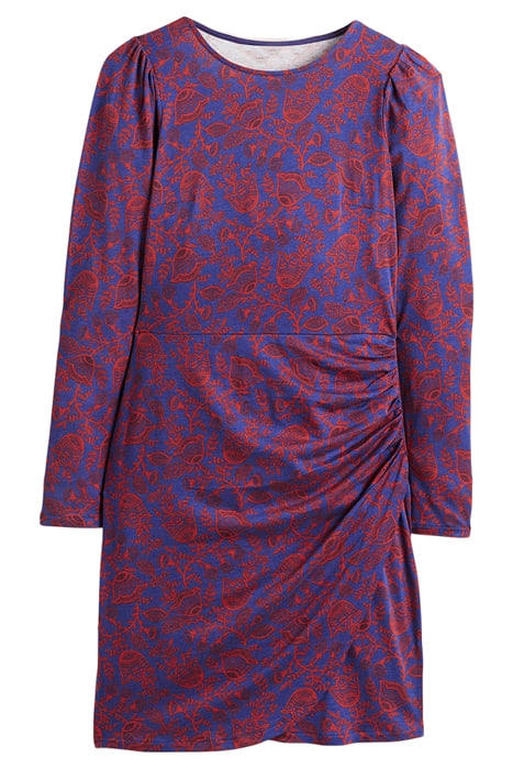 RUCHED JERSEY MINI DRESS BLU 5