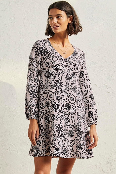 V-NECK FLIPPY MINI DRESS IVO 1