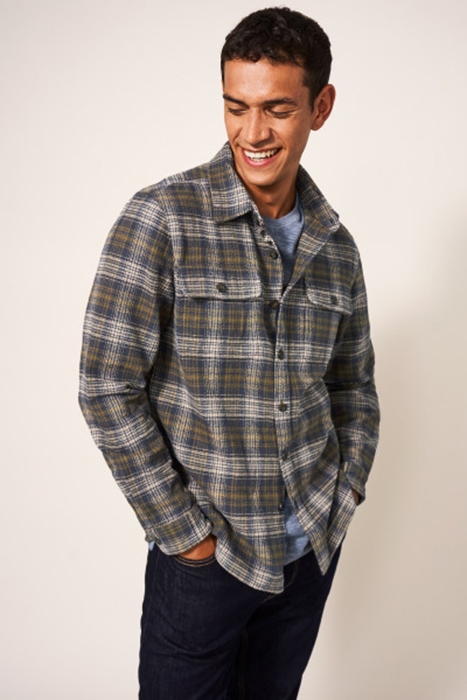 DARWEN CHECK OVERSHIRT BLK MLT 2