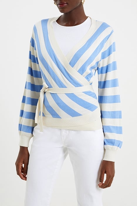 CORE WRAP STRIPE CORNFLOWER / ECRU 1