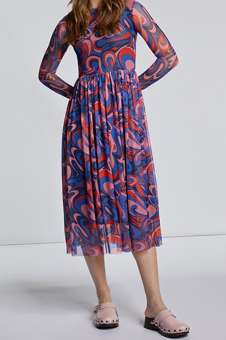 MESH DRESS RECYCLED MIDNIGHT BLUE 2