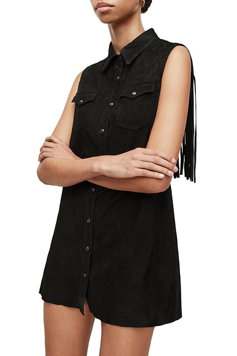STANWAY TASSEL DRESS BLACK 1