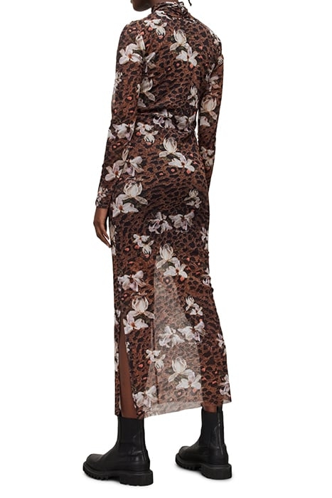 TIA ALESSANDRA DRESS ANIMAL BROWN 2