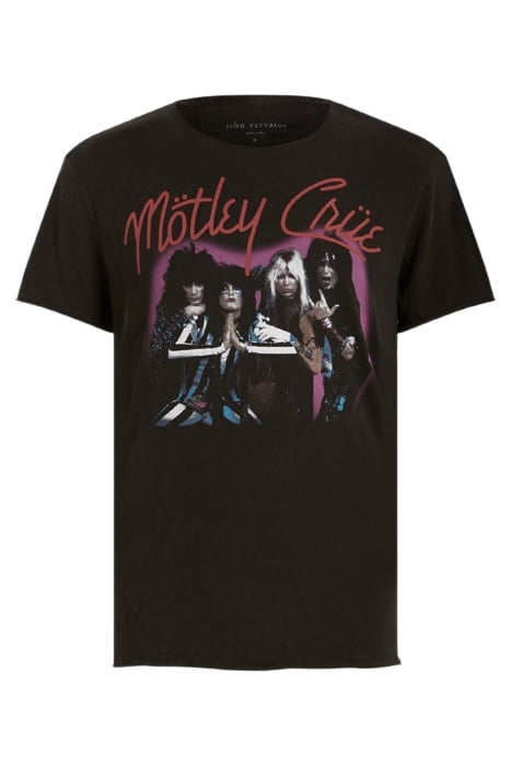 SS RAW EDGE TEE VINTAGE WASH - MOTLEY CRUE PURPLE BLACK 4