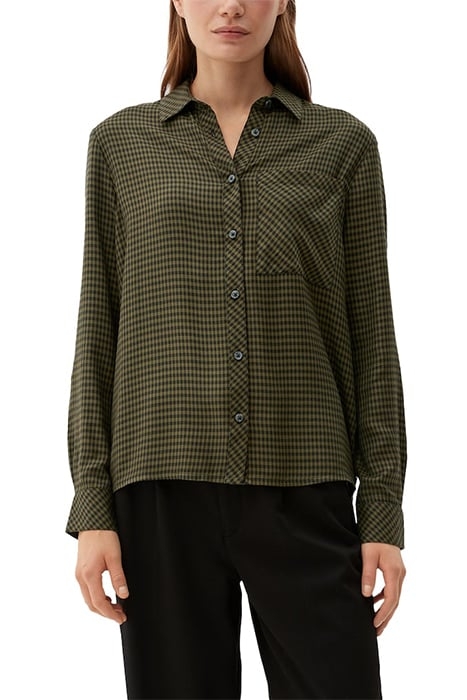 BLOUSES LONGSLEEVE GREEN CHECK 2