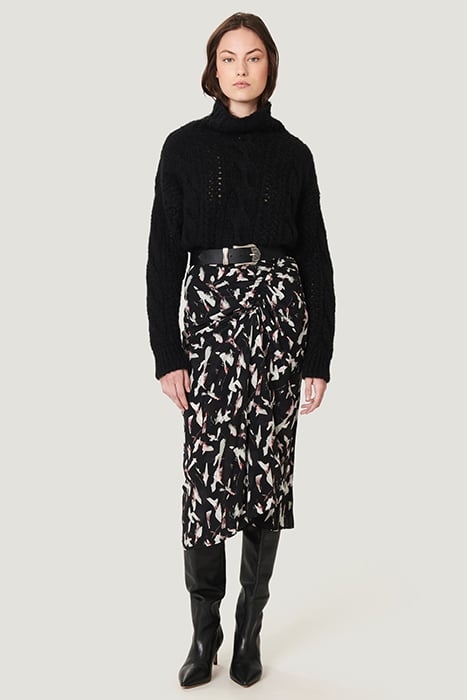 CAMIE SKIRT IN BLACK/ECRU SKIRT 1