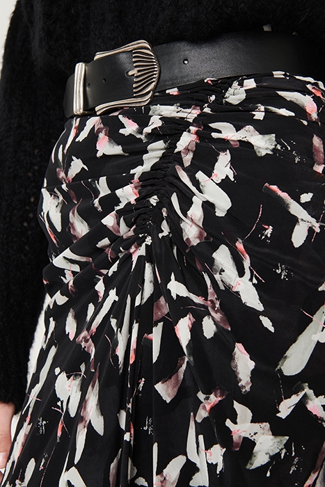 CAMIE SKIRT IN BLACK/ECRU SKIRT 4