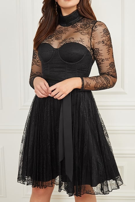 MEI LACE DRESS JET BLACK 1