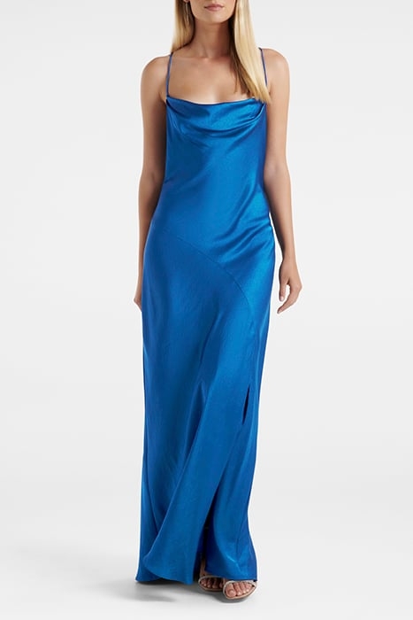 BLAIR BACK DETAIL MAXI DRESS BLUE ATMOSPHERE 1
