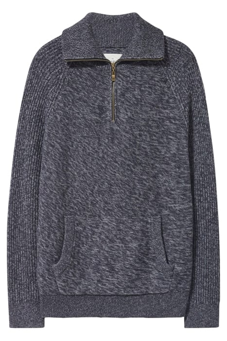 LAKEWOOD ZIP NECK JUMPER DARK GREY 4