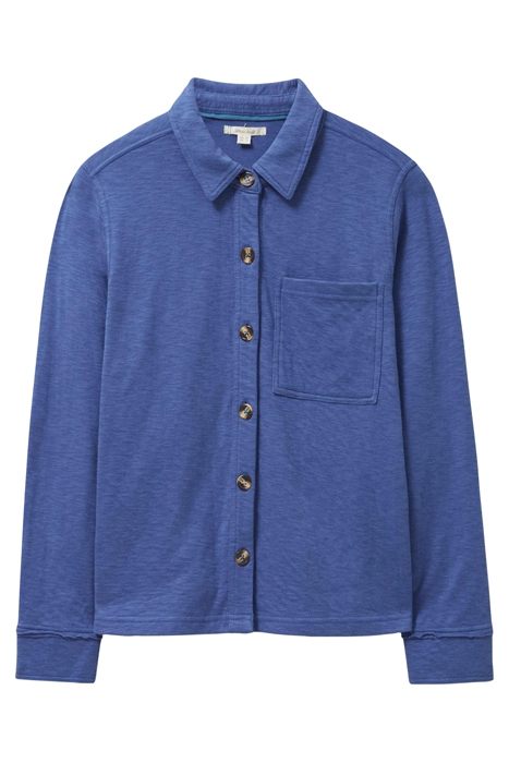 DOUBLE CLOTH JERSEY SHIRT MID BLUE 3