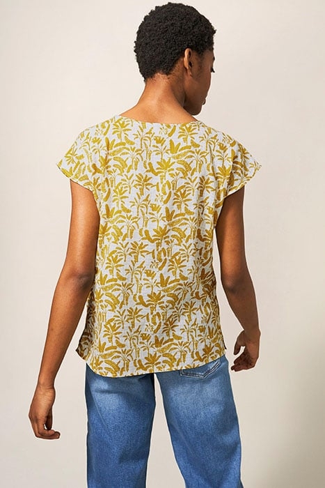 RAE ORGANIC COTTON VEST WHITE MULTI 2