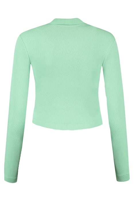 V-NECK COLLAR TOP MINT 2