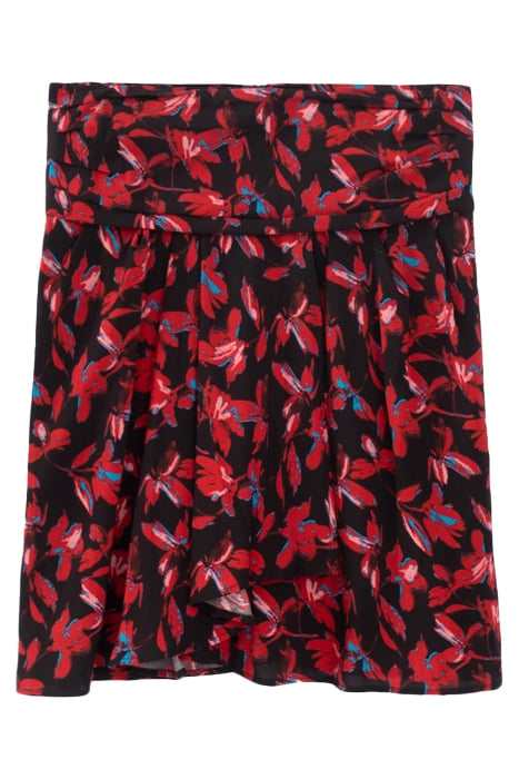 RED ROCK FLORAL PRINT SHORT SKIRT 4