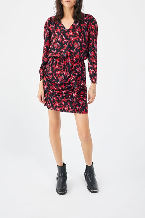 RED ROCK FLORAL PRINT SHORT DRESS 1