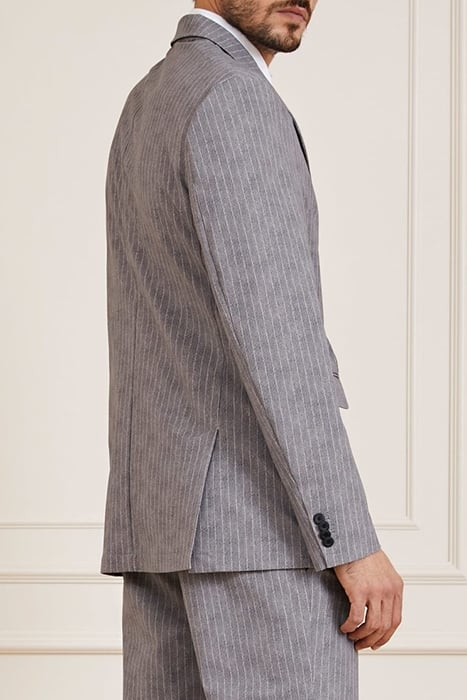 WISTON PERFORMING LIGHT WOOL GREY BLAZER PINS 2