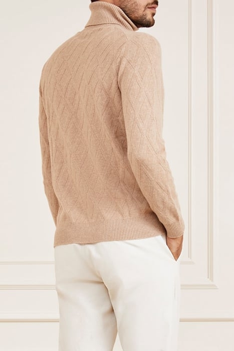 LS TN RHOMBUS STITCH HERB TAN 2