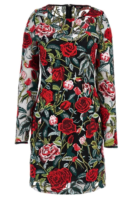 ROSA DRESS BLACK FLORAL MULTI 3