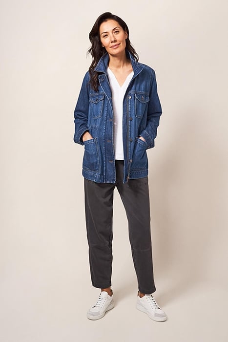 LEIGHTON DENIM JACKET DARK DENIM 2