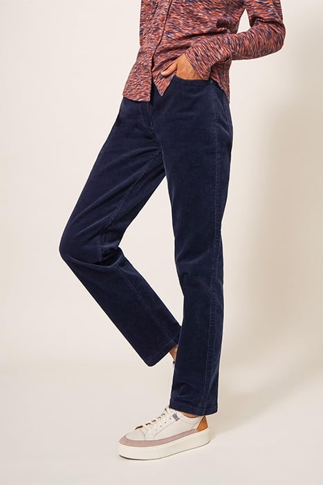 BROOKE STRAIGHT CORD TROUSER DARK NAVY 1