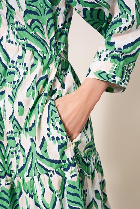 MAYRA TIERED SHIRT DRE GREEN 5