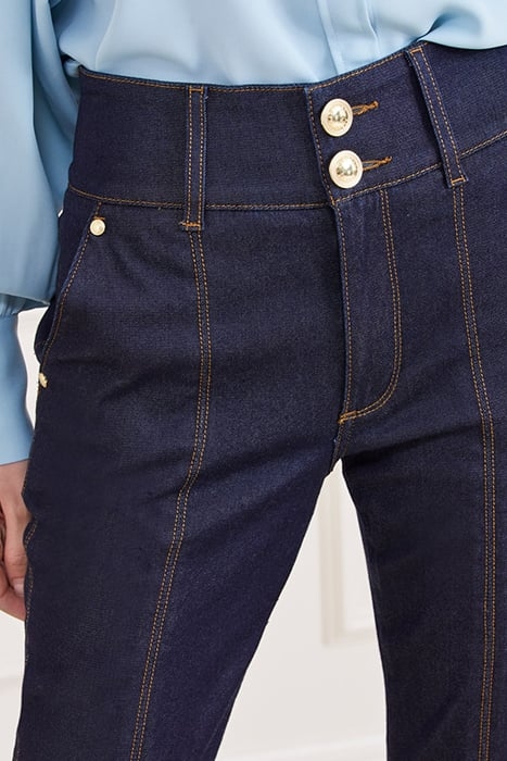 SHELLY DENIM PANT BLUE RINSE STRAIGHT WASH 6