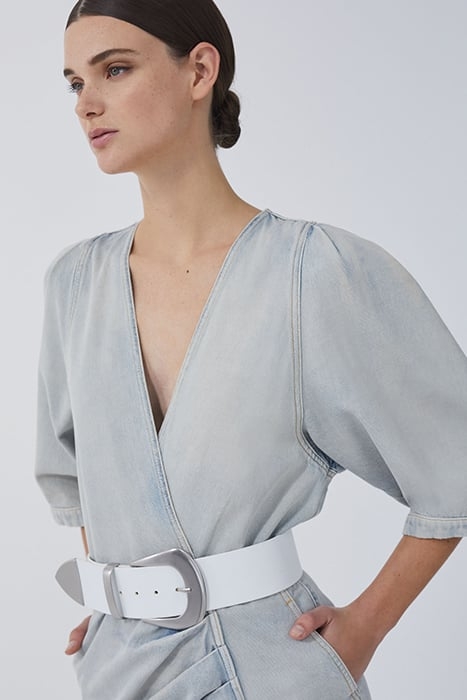 MARCIA DRESS IN BLEACHED BLUE 4