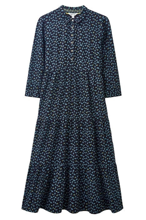 MAYA TIERED SHIRT DRE BLACK 1