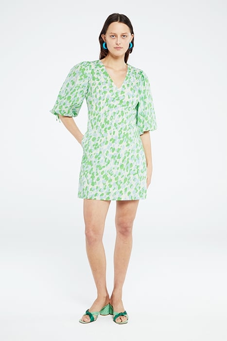 IRIS DRESS CREAM WHITE/ACAPULCO 1