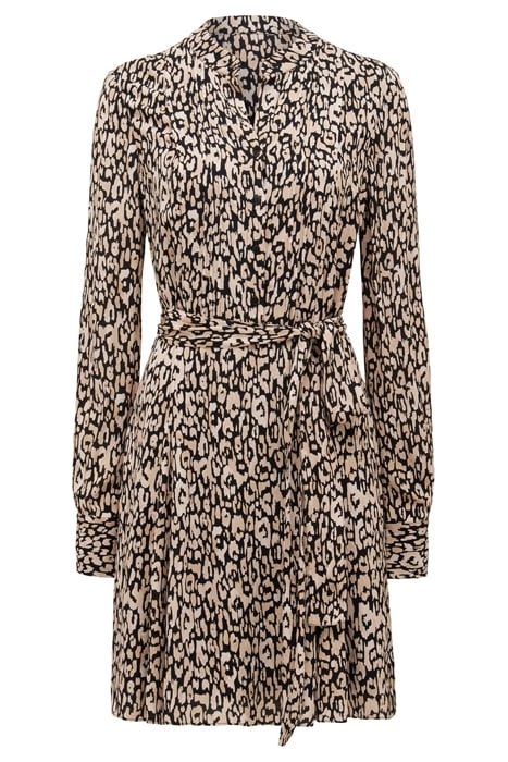 PERRY SHIRT GODET DRESS PAINTERLY ANIMAL 4