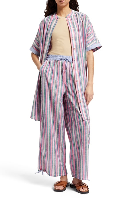 STRIPED OVERSIZED BEACH SHIRT DRESS BEACH STRIPE 5