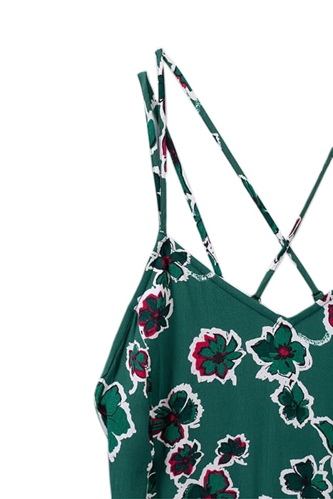 BLACK XL FLORAL LONG STRAPPY DRESS 2