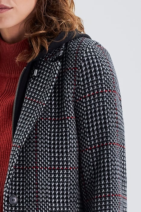 BLACK LOOSE HOUNDSTOOTH COAT 7