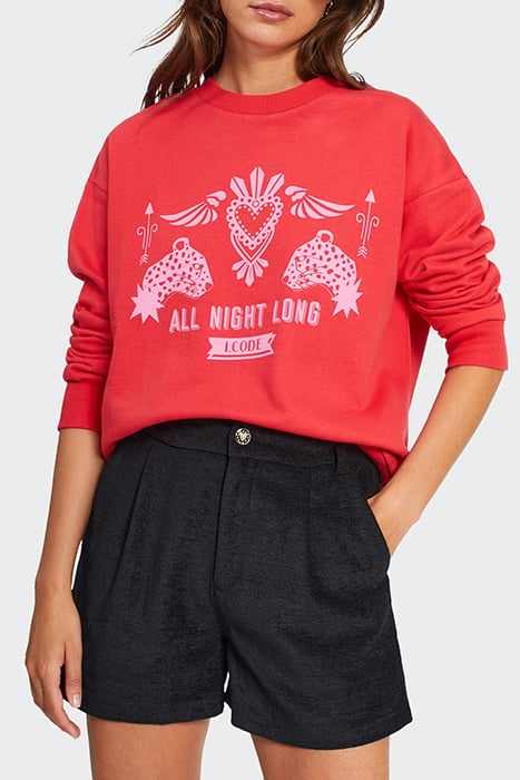 BLACK TEXTURED VELVET SHORTS 1