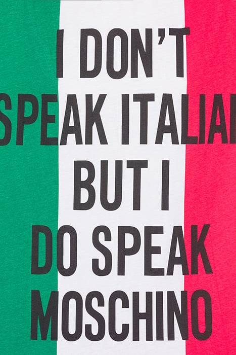 ITALIAN SLOGAN JERSEY DRESS MULTICOLOR 5