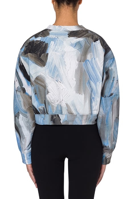 PAINTING COTTON SWEATSHIRT BLUE 2