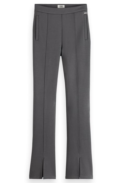 TAILORED SPLIT HEM FLARE SWEATPANT DARK GREY 4